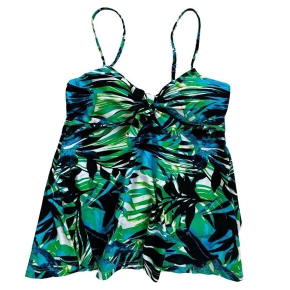 My Swim Body Women’s Classic Jungle Leaf Tankini Swim Top Size Small/10 NWT - Picture 3 of 11